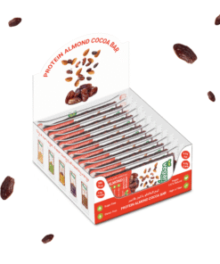 Pack of 12 Vegan Almond Date Cocoa Bar Dispenser