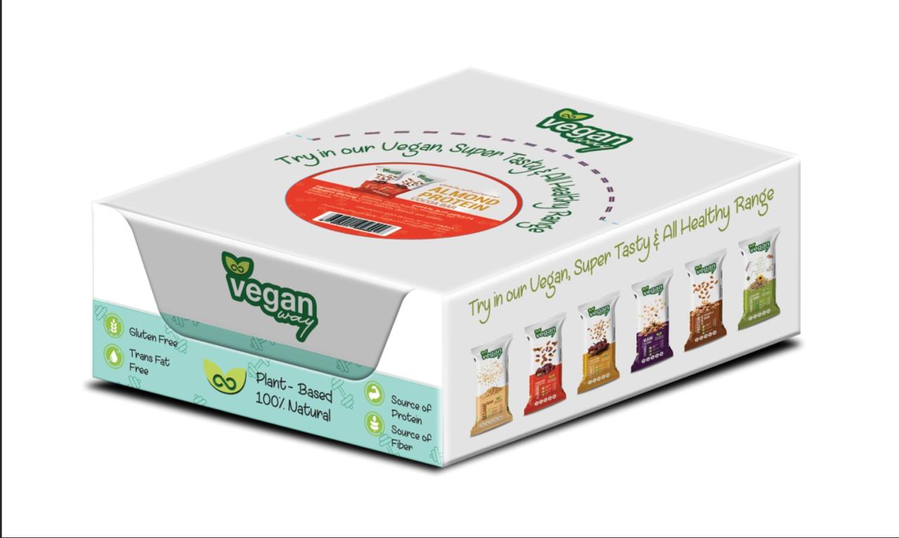 Pack of 12 Vegan Almond Date Cocoa Bars