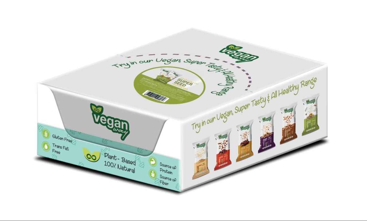 Pack of 12 Vegan Protein Seed Bars