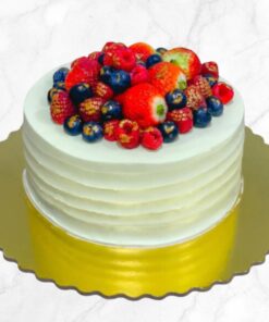 Vegan Dark Chocolate Mix Berry Cake