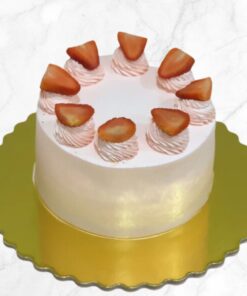 Vegan Vanilla  Strawberry Cake