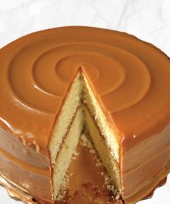 Vegan Vanilla Caramel Cake