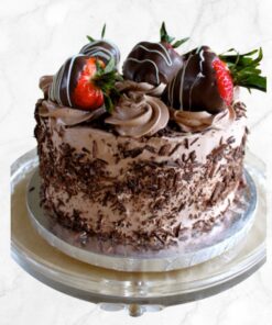 Vegan Vanilla Chocolate Mix Berry Cake